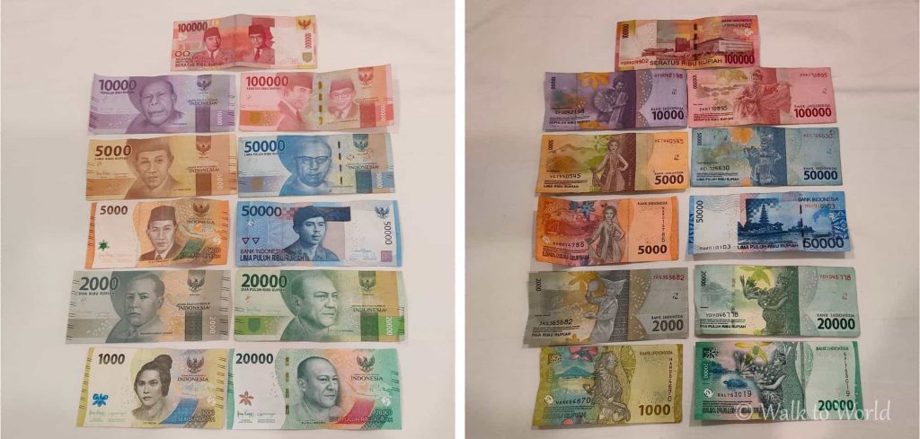 Rupie Indonesiane banconote