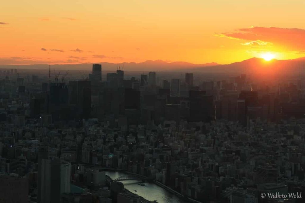 Tokyo Skytree tramonto