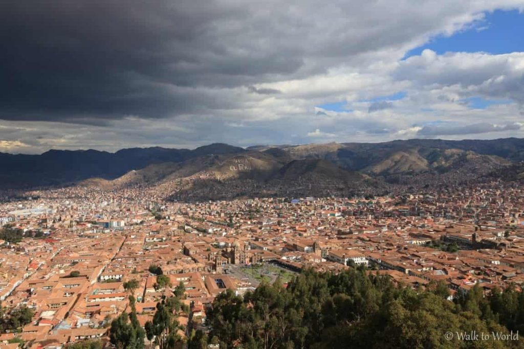 Perù Cusco panorama dall'alto